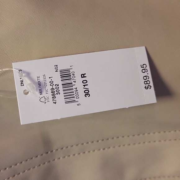 High Rise Faux-Leather Cheeky Straight Pants - Picture 9 of 9